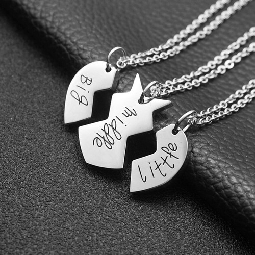 Puzzle coeur pendentif collier femmes à prix réduit soeur pour toujours colliers bijoux