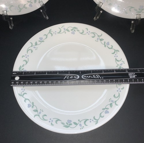 Corelle Country Cottage Dinner Plates Set Of 7 Floral Hearts 10.25” - Picture 3 of 4