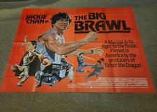 🔥The Big Brawl - Jackie Chan - Original Uk Quad Cinema Poster - 1980 🔥 🔥