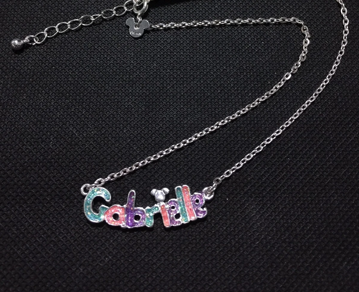 Gabrielle Disney Mickey Girls Women s Personalised Name Pendant Necklace New
