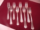 8 Pieces Of Oneida USA Madie 4 Dinner Forks & 4 Salad Forks Flatware