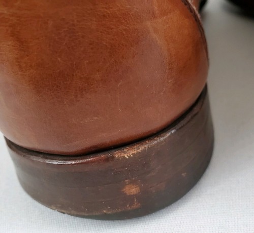 Mocassini kiltie Allen Edmonds Woodstock US 9 D in pelle marrone con cravatta intrecciata Made USA - Foto 11 di 12
