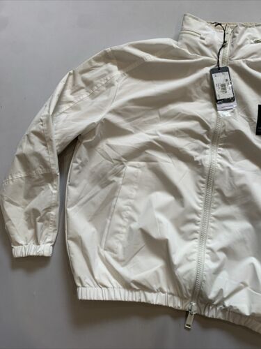 Armani Exchange Men's White Full Zip Coated Blouson Jacket Medium NWT - Picture 2 of 9