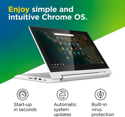Lenovo Chromebook Flex 3 Laptop 11.6" HD Display MT8173C 4GB 64GB Blizzard White - Picture 7 of 12