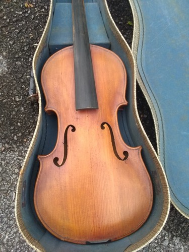 Vintage Antique 4/4 Stradivarius Copy HUSK early 1900's. Rebuilt in 1976 - Picture 3 of 24