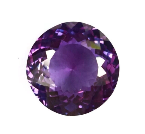 Zertifizierter natürlicher lila Saphir 6,70 ct runde Form loser Edelstein mit Geschenk - Bild 1 von 7