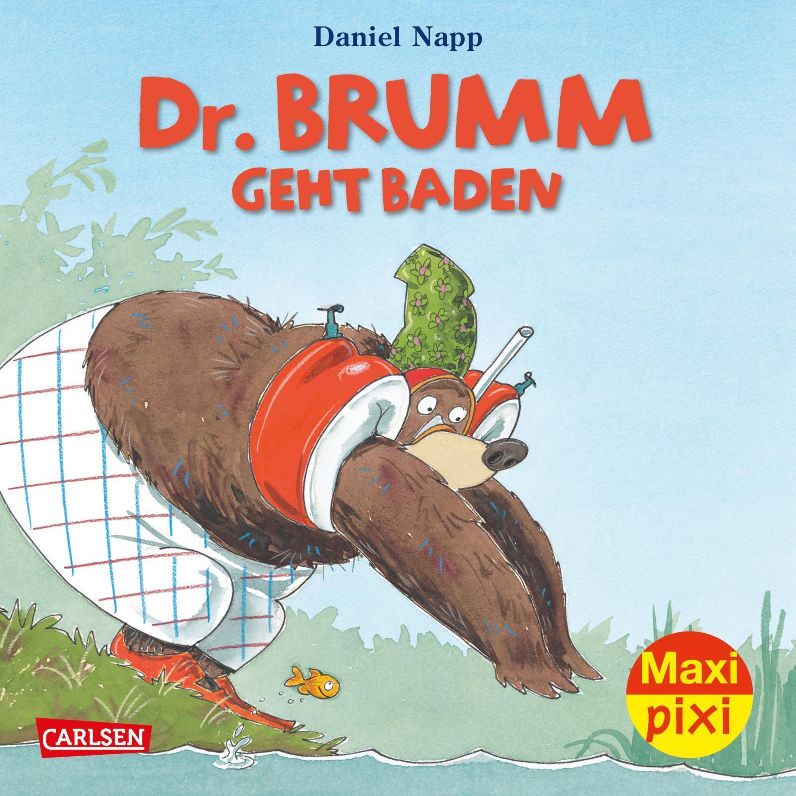 Thumbnail - Maxi Pixi 372: Ve 5: Dr. Brumm Geht Baden (5 Exemplare) | Daniel Napp