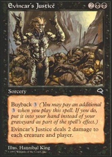 Korean Evincar's Justice ~ Damaged Tempest Foreign Stock Image MTG Magic Ultimat - Picture 1 of 1