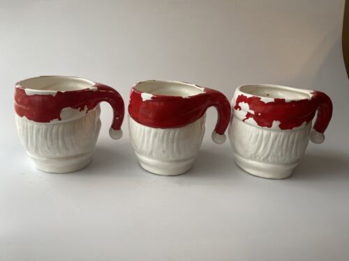 De Colección Santa Punch Bowl Set 3 Tazas Gales Japón 2 Caras LEER Pegatina de Lámina de Navidad - Imagen 14 de 23