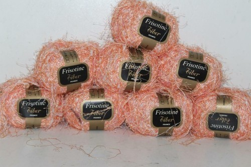 Lote 8ct Frisotine de Tiber 100% Poliamida 50g 105yds 534 Naranja Francia - Imagen 2 de 2