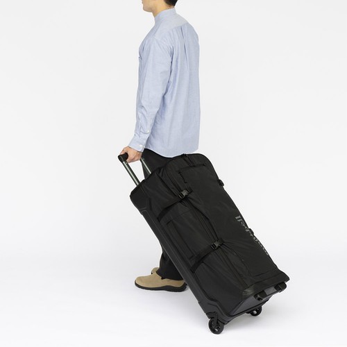 mont-bell Wheelie Duffle 90 Black Travel Bag with Handle Wheels Dial TS Lock New - Picture 4 of 7