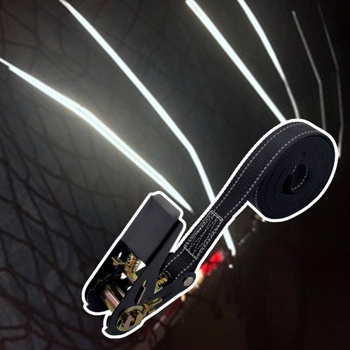 1 Pcs Extra Long Over Tire Car Hauler Truck Trailer Auto Ratchet Tie Down Strap - Picture 8 of 14