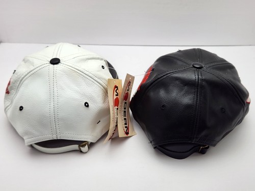 Dale Earnhardt-7 X Winston Cup Champion Leather Ball Caps Set of 2 (White/Black) - Picture 13 of 24