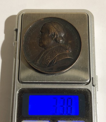 MÉDAILLE EN CUIVRE PAPE PIUS IX PAR VOIGT ROME ITALIE MEDAL - Bild 10 von 10