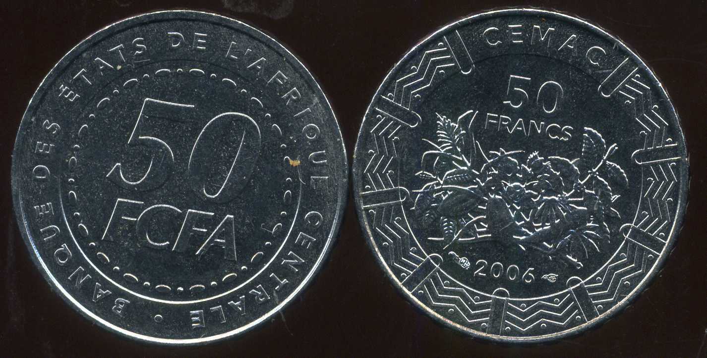 50 francs CFA  2006  (banque des etats d'afrique centrale )  