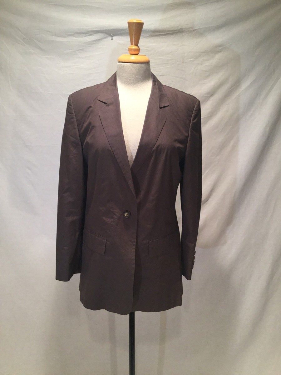 WOMEN’S STRENESSE GROUP: BERGDORF GOODMAN BROWN SUIT JACKET-SIZE 