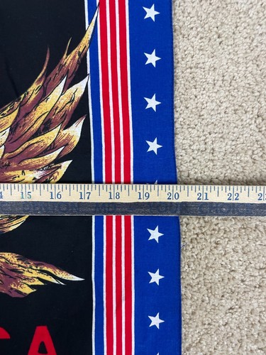 Wild America Eagle Flag Handkerchief Western Bandera 20"x20" - Picture 8 of 9