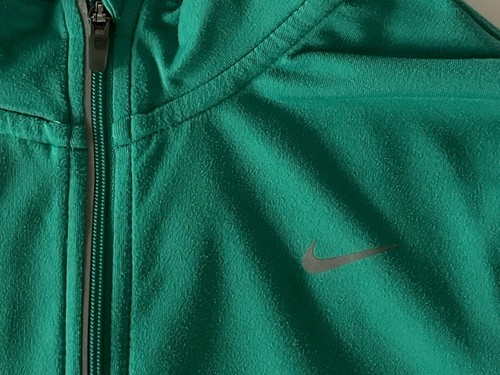 Nike Element Dri-Fit Damen Gr. S Pullover Grün LS Shirt 1/4 Zip Daumenlöcher - Bild 6 von 8