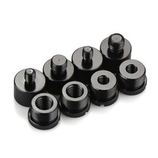 8X Mic Thread Screw Adapter Set 3/8 Female To 5/8 Male, 5/8 Female To 1/4 Male