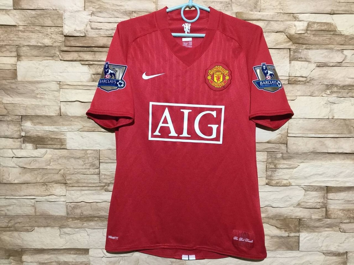 2007-09 マンチェスター・U 【Mサイズ】ホーム MANCHESTER UNITED 2007 2009 Home Football Shirt Soccer