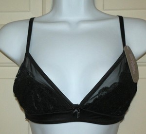 New Womens 38B Black Structured Foam Cup Bralette Black