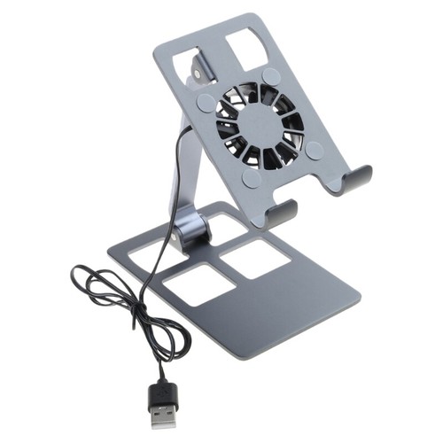 Phone Stand Portable Cooling Fan Heat Dissipation Radiator For Cellphone Tablet - Afbeelding 2 van 9