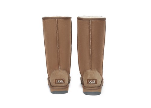 AUSTRALIAN SHEPHERD® UGG Boots Women Men Tall Classic Sheepskin Wool Boots - Picture 30 of 52