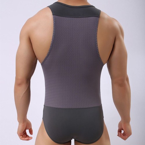 Herren Trikot Sport Body einteilig Overall Unterwäsche Wrestling Singlet - Bild 6 von 39