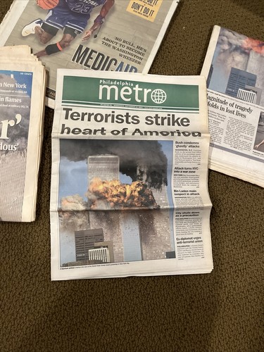 VTG Philadelphia Inquirer & USA TODAY September 12, 2001 2+ Full Newspaper 9/11 - Picture 13 of 24
