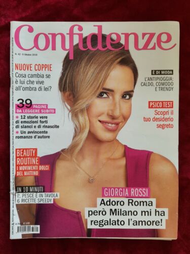 ITALIAN MAGAZINE CONFIDENZE N 42 10/18 GIORGIA ROSSI CLAUDIA GERINI BALTI - 第 1/3 張圖片