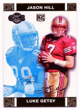 2007 Topps Co-Signers Luke Getsy / Jason Hill SN349 #61a    San Francisco 49ers