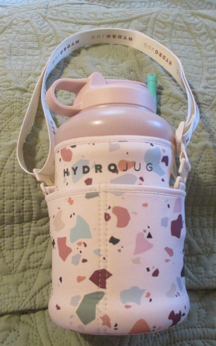 HYDRO JUG~Pink~2 Straws~Never Used~11.0"~Holds 80 oz. - Picture 1 of 10