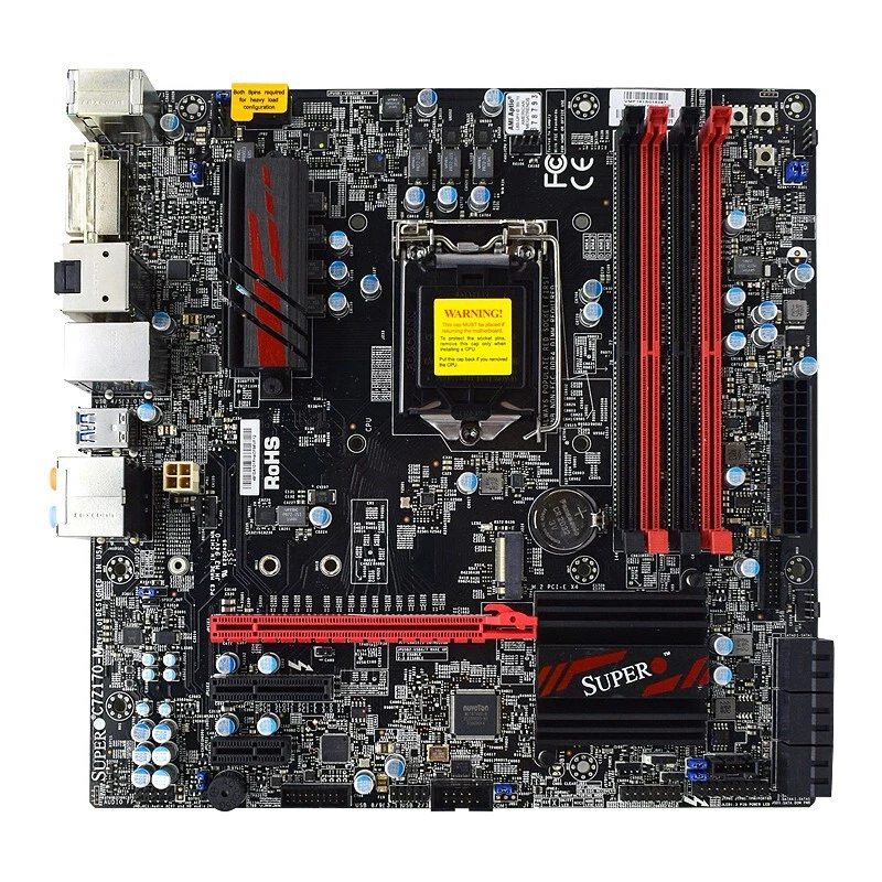 Intel Z170 Motherboard Supermicro C7Z170-M LGA1151 DDR4 for Intel Core i3/i5/i7 - Image 3 of 4