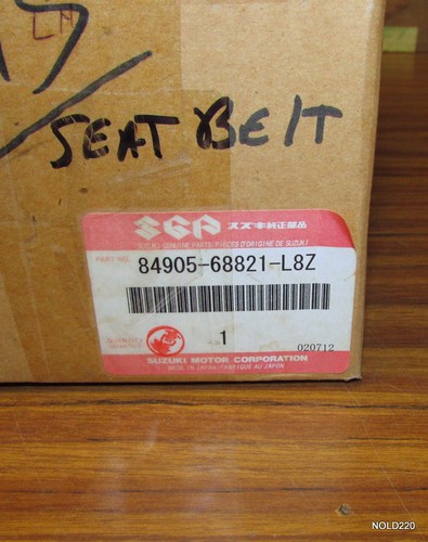 NEW 84905-68821-L8Z Suzuki Seat Belt Assy Rear LH OEM (J1653 DS651) - Picture 4 of 4