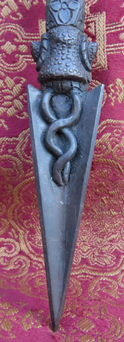 Antique Master Quality Handmade Iron Tantrik Tibetan Phurba,Ritual Dagger Nepal - Picture 14 of 20