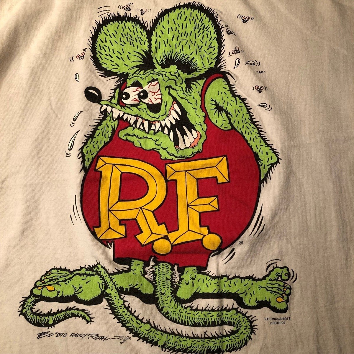 90s USA製 RAT FINK ラットフィンクEd Roth Tシャツ