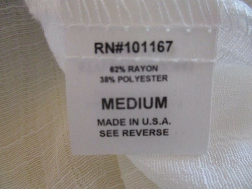 NUEVO SIN ETIQUETAS TÚNICA CUELLO EN V TRANSPARENTE BLANCO MEDIO CON BORDE DE GANCHILLO - Imagen 8 de 9