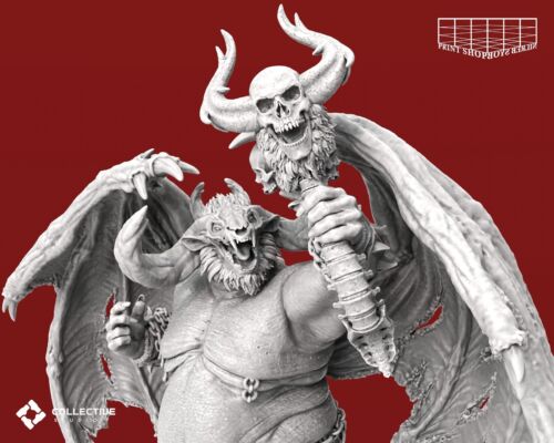 Dämonenprinz des Untodes Miniatur Blutfürst Orcus Figur für TTRPG's wie D&D 5e - Picture 8 of 8