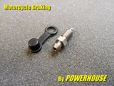 Brake caliper M8x1.25mm easy-bleed screw nipple Suzuki Yamaha Honda Nissin