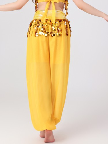 Womens Trousers High Waist Pants Class Costume Baggy Belly Shinny Dance Loose - Bild 36 von 95