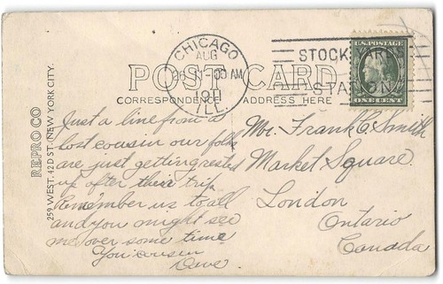 Seltenes antikes Foto RPPC MOISANT Luftfahrt Freiheitsstatue Rennen Chicago 1911 - Bild 2 von 2