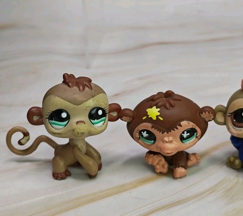 Authentic Lps Monkey Lot 4 pets 485 1593 663 1145 - Picture 2 of 6