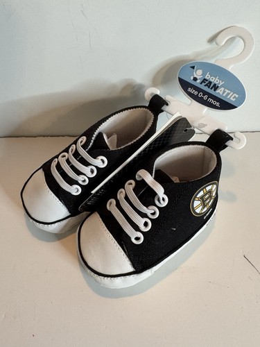 BabyFanatic Boston Bruins Nuevo con Etiquetas Zapatos para Cuna Bebé Tenis 0-6 Meses NHL - Imagen 2 de 8