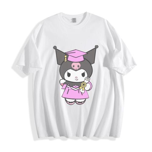 Kuromi Graduation T-Shirt - Cute & Festive Design Unisex Tee - Picture 32 of 34
