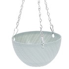 Premium Plastic Hanging Planter Basket Durable Metal Chain Plant Holder Decor