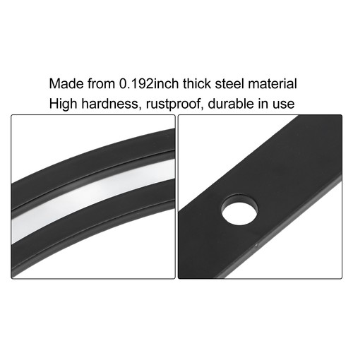 3pcs SWP Alternator Bracket Set Steel Black Parts For Small Block 265 283 - Picture 3 of 22