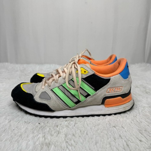 Adidas ZX 750 M8 W9.5 original casual sneakers in white beam green orange - Picture 3 of 8