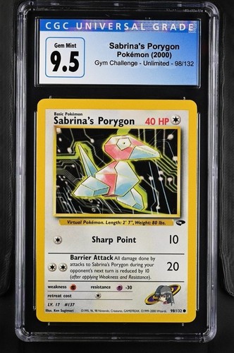 Sabrina's Porygon (Unlimited) graded CGC 10 for sale on eBay
