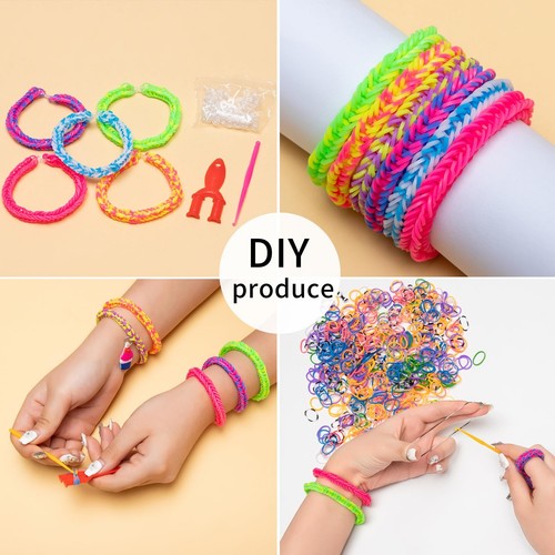 24 Colors Rubber Band Bracelet Kit, Loom Bracelet Making Kit for Art and Craf... - Picture 4 of 8