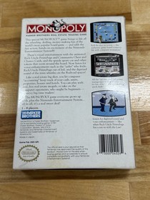 Monopoly Nintendo NES Complete CIB w/ Poster Manual Map Box Sleeve NICE